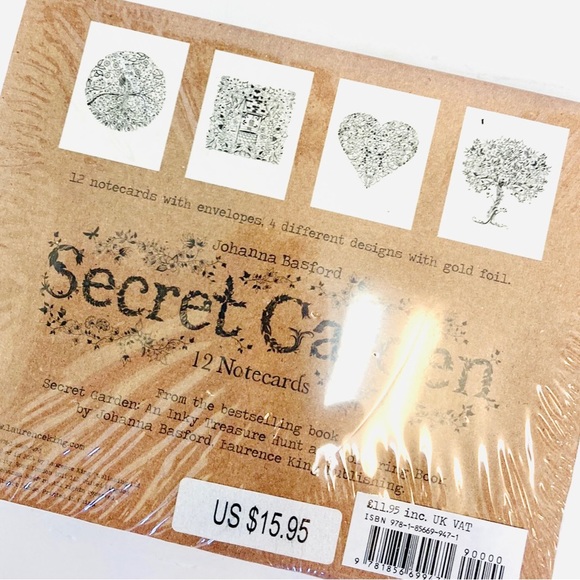 Secret Garden Johanna Basford 12 Secret Garden Notecards - Picture 9 of 9